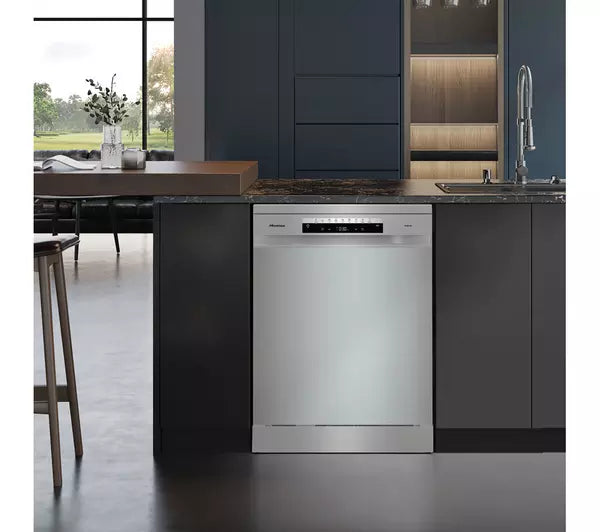 HISENSE HS673C60XUK Full-size WiFi-enabled Dishwasher - Stainless Steel (EX-DISPLAY/C)
