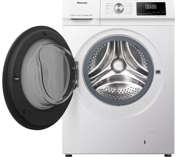 Hisense 3 Series WFQA1014EVJM 10kg Washing Machine with 1400 rpm - White (EX-DISPLAY/B)