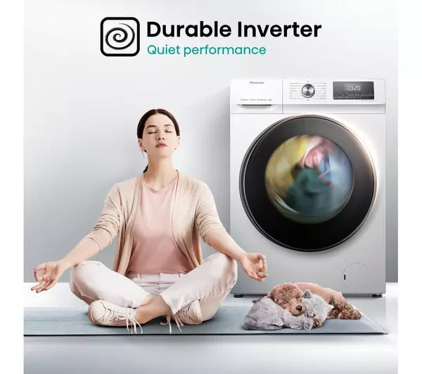 Hisense 3 Series WFQA9014EVJM 9kg Washing Machine with 1400 rpm - White - A Rated (EX-DISPLAY/B)