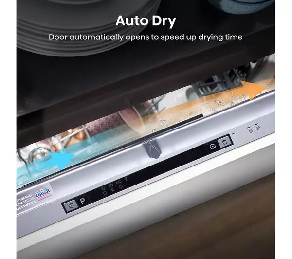 Hisense HV623D15UK Fully Integrated Standard Dishwasher - Silver Control Panel (EX-DISPLAY/A)