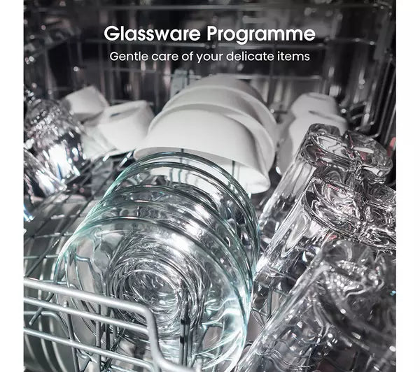 Hisense HV623D15UK Fully Integrated Standard Dishwasher - Silver Control Panel (EX-DISPLAY/A)