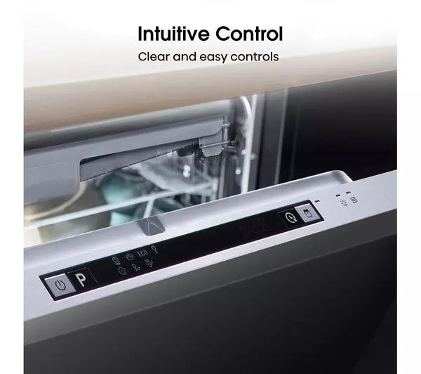 Hisense HV623D15UK Fully Integrated Standard Dishwasher - Silver Control Panel (EX-DISPLAY/A)