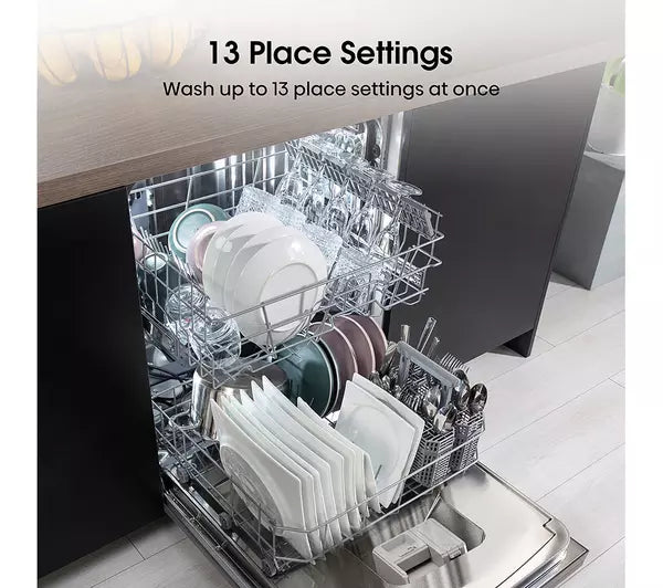 Hisense HS622E90XUK Standard Dishwasher - Stainless Steel (EX-DISPLAY/C)