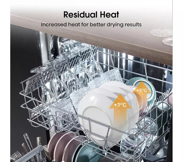 Hisense HS622E90XUK Standard Dishwasher - Stainless Steel (EX-DISPLAY/C)