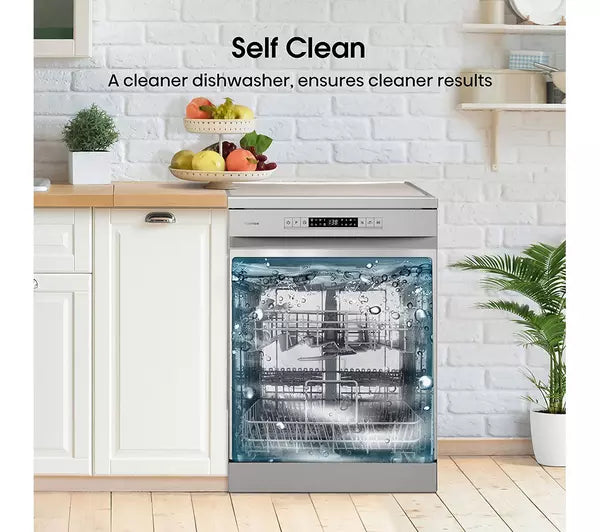 Hisense HS622E90XUK Standard Dishwasher - Stainless Steel (EX-DISPLAY/C)