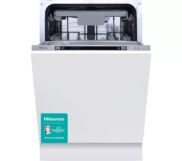 Hisense HV523E15UK Fully Integrated Slimline Dishwasher - Silver Control Panel (EX-DISPLAY/A)