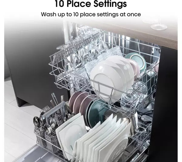 Hisense HV523E15UK Fully Integrated Slimline Dishwasher - Silver Control Panel (EX-DISPLAY/C)