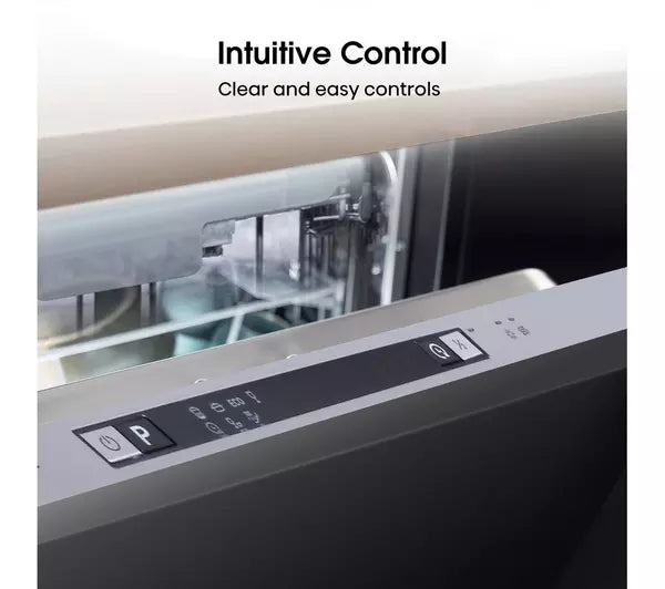 Hisense HV523E15UK Fully Integrated Slimline Dishwasher - Silver Control Panel (EX-DISPLAY/B)