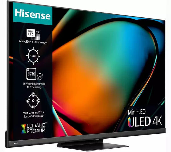 Hisense U8K 55" 4K Ultra HD MiniLED Smart TV - 55U8KQTUK