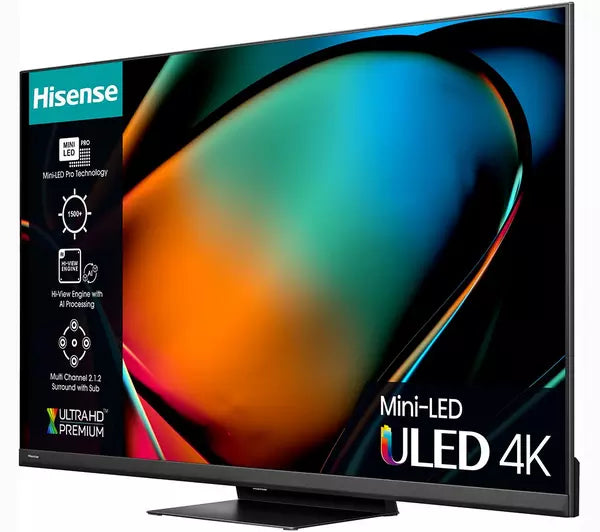 Hisense U8K 55" 4K Ultra HD MiniLED Smart TV - 55U8KQTUK