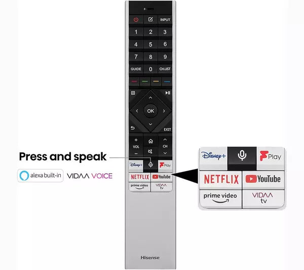 Hisense U8K 55" 4K Ultra HD MiniLED Smart TV - 55U8KQTUK