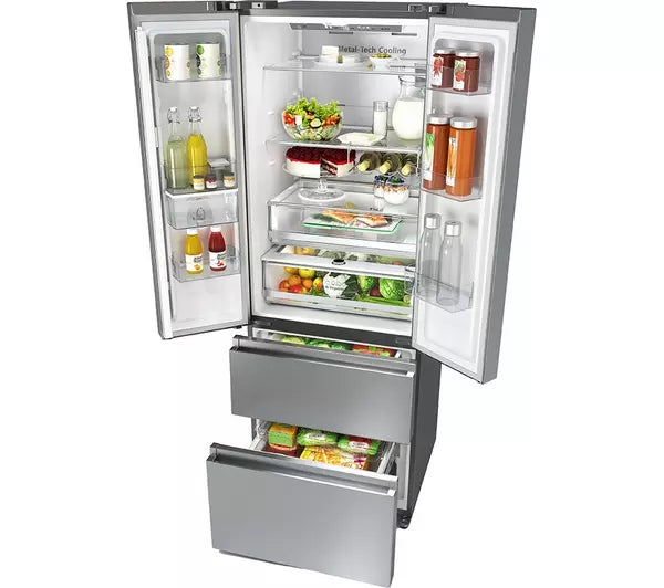 Hisense PureFlat RF632N4WIE Total No Frost American Fridge Freezer - Stainless Steel (EX-DISPLAY/A)