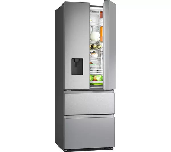 Hisense PureFlat RF632N4WIE Total No Frost American Fridge Freezer - Stainless Steel (EX-DISPLAY/A)