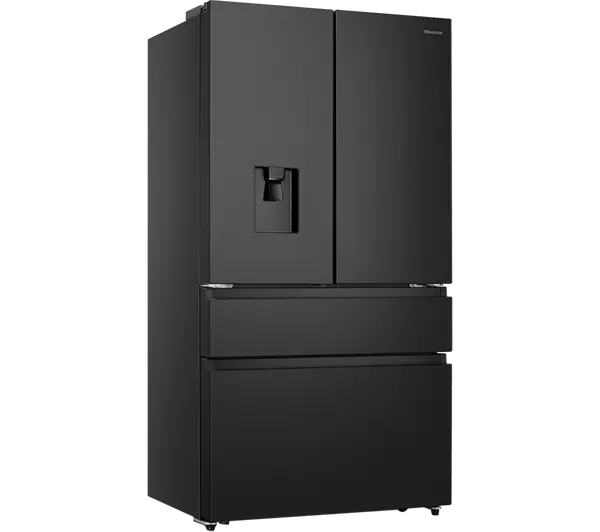 Hisense PureFlat RF749N4SWFE Non-Plumbed Frost Free American Fridge Freezer - Black / Stainless Steel (EX-DISPLAY/B)