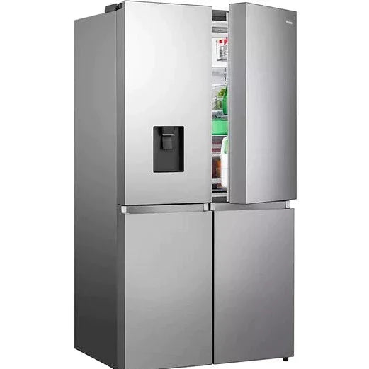 Hisense RQ758N4SWSE Wifi Connected Non-Plumbed Total No Frost American Fridge Freezer - Stainless Steel (EX-DISPLAY/B)