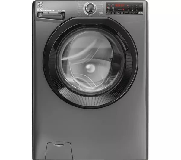 HOOVER H-Wash 350 H3WPS686TAMBR-80 WiFi-enabled 8 kg 1600 spin Washing Machine - Graphite (EX-DISPLAY/B)