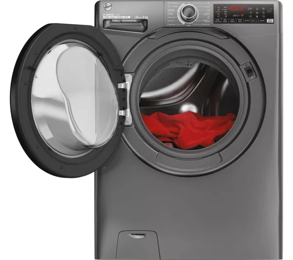HOOVER H-Wash 350 H3WPS686TAMBR-80 WiFi-enabled 8 kg 1600 spin Washing Machine - Graphite (EX-DISPLAY/B)