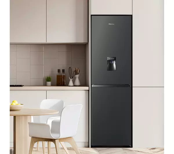 Hisense RB327N4WBE 50/50 No Frost Fridge Freezer - Black (EX-DISPLAY/C)