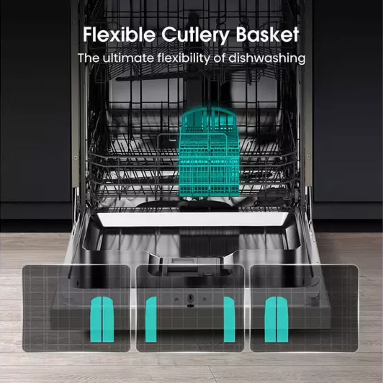 Hisense HS622E90XUK Standard Dishwasher - Stainless Steel (EX-DISPLAY/C)