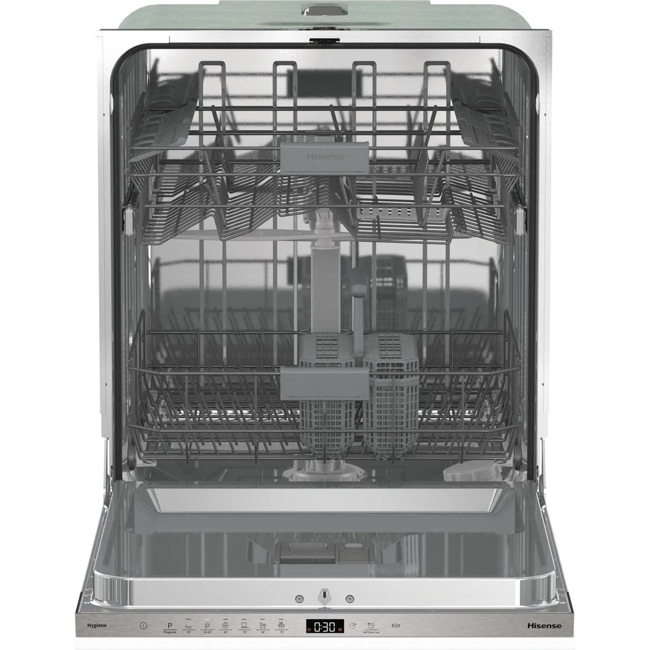 Hisense HV642C60UK Fully Integrated Standard Dishwasher - Stainless Steel Control Panel (EX-DISPLAY/A)