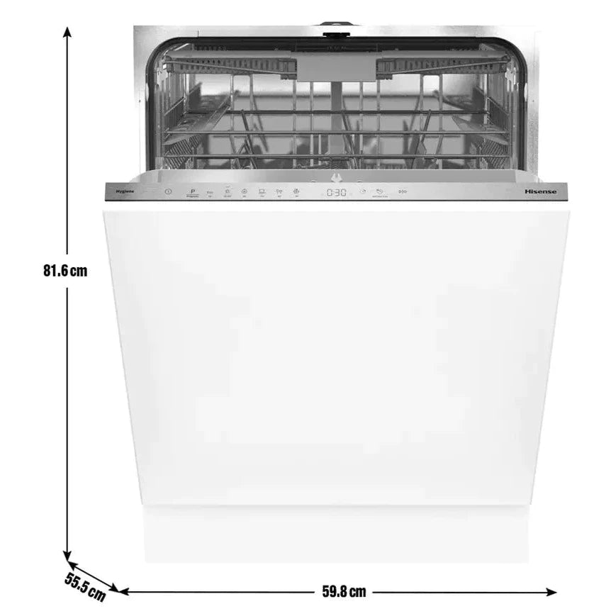 Hisense HV643D60UK Fully Integrated Standard Dishwasher - Stainless Steel Control Panel (EX-DISPLAY/B)