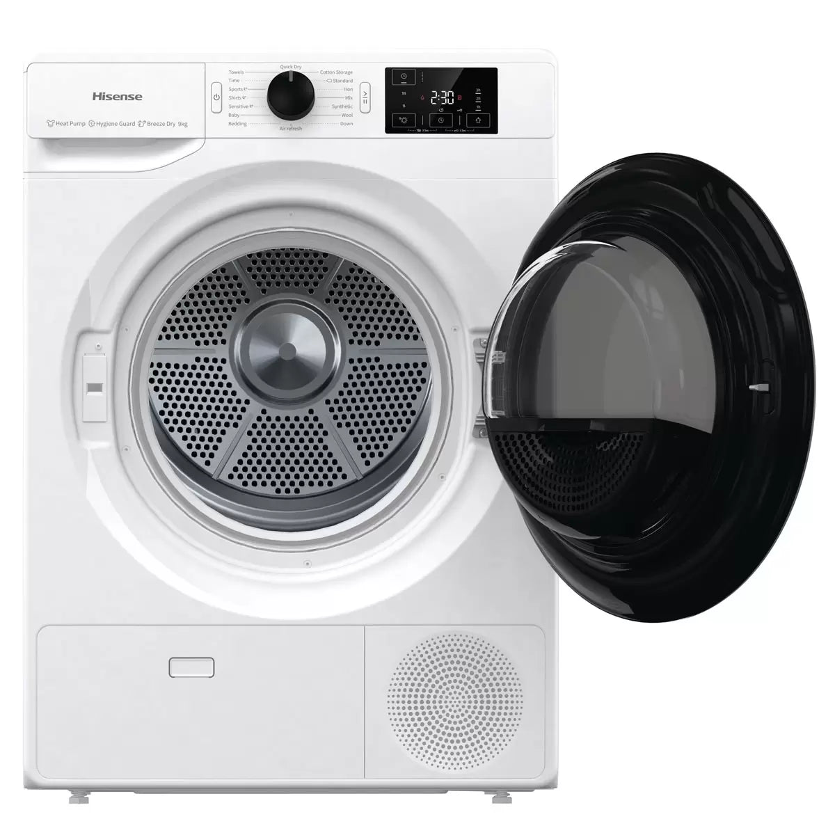 Hisense DHGE904, 9kg, Heat Pump Dryer, A++ Rated in White (EX-DISPLAY/A)