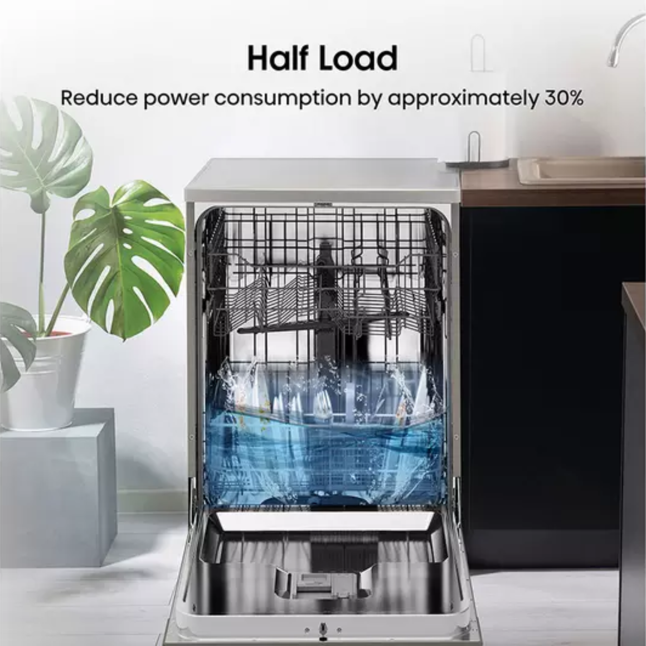 Hisense HS622E90XUK Standard Dishwasher - Stainless Steel (EX-DISPLAY/C)