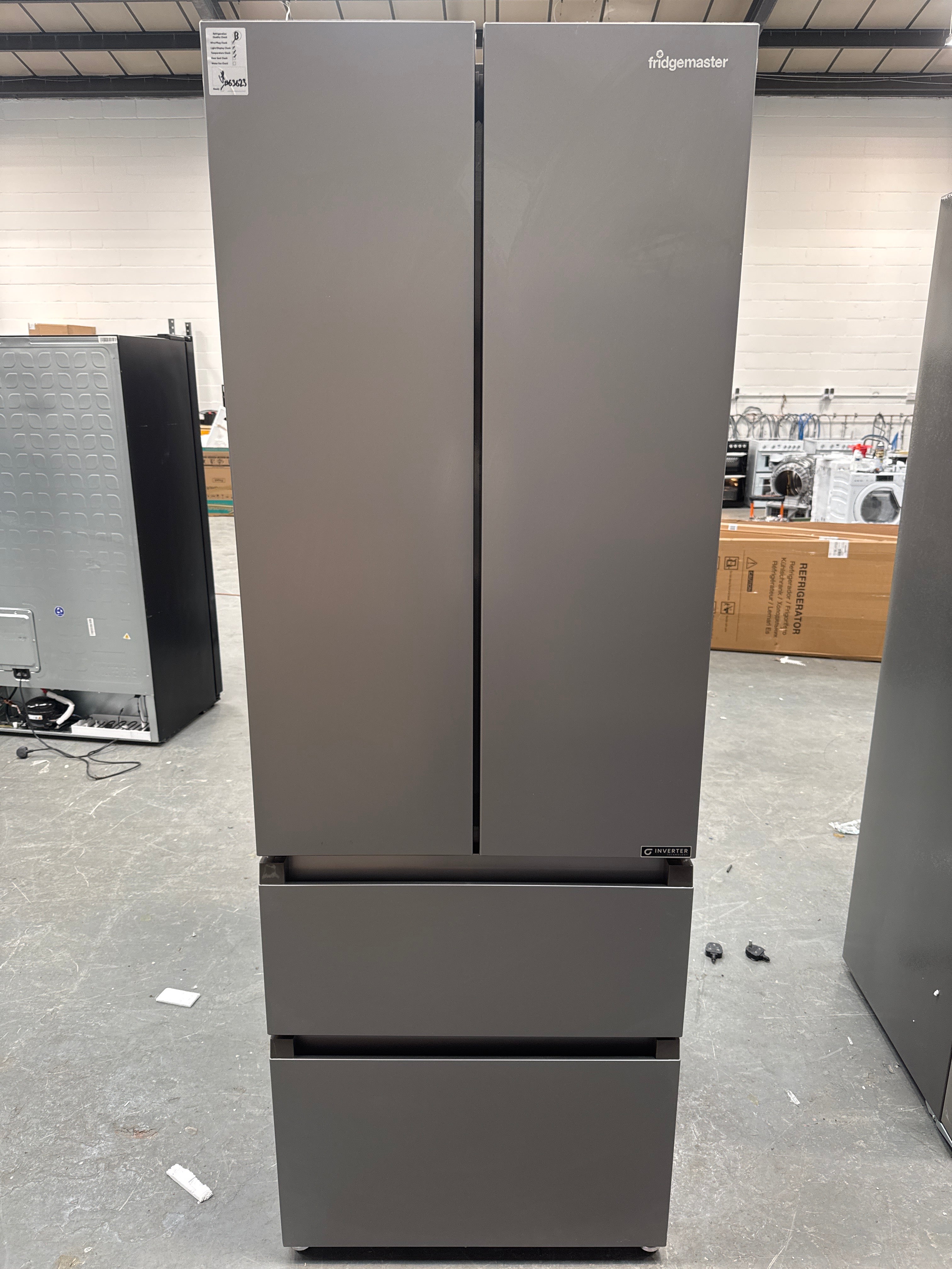 Fridgemaster MF70450ES Total No Frost Multi-door American Fridge Freezer - Silver - E Rated #63623
