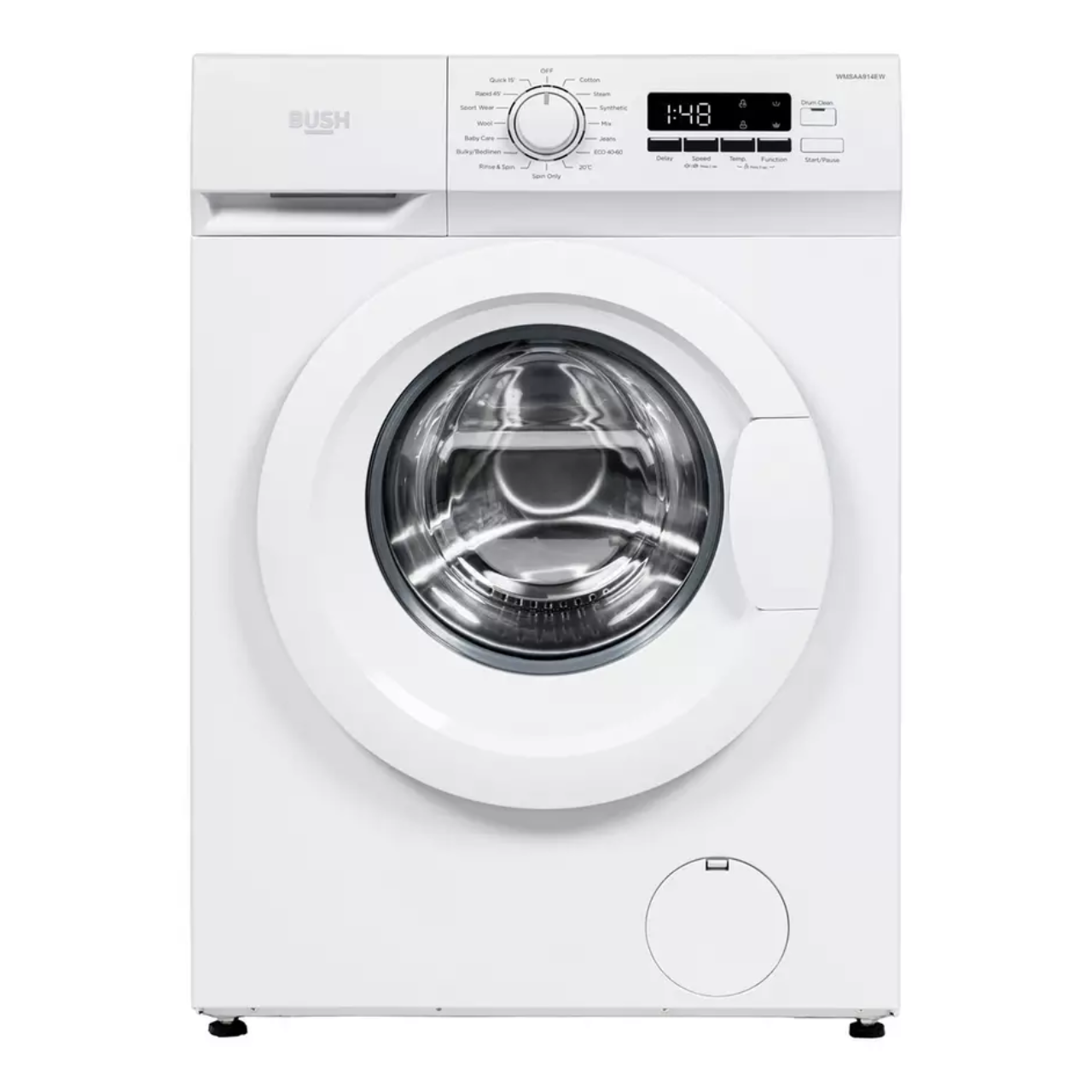 Bush WMSAA914EW 9KG 1400 Spin Washing Machine - White - A Rated (EX-DISPLAY/C)