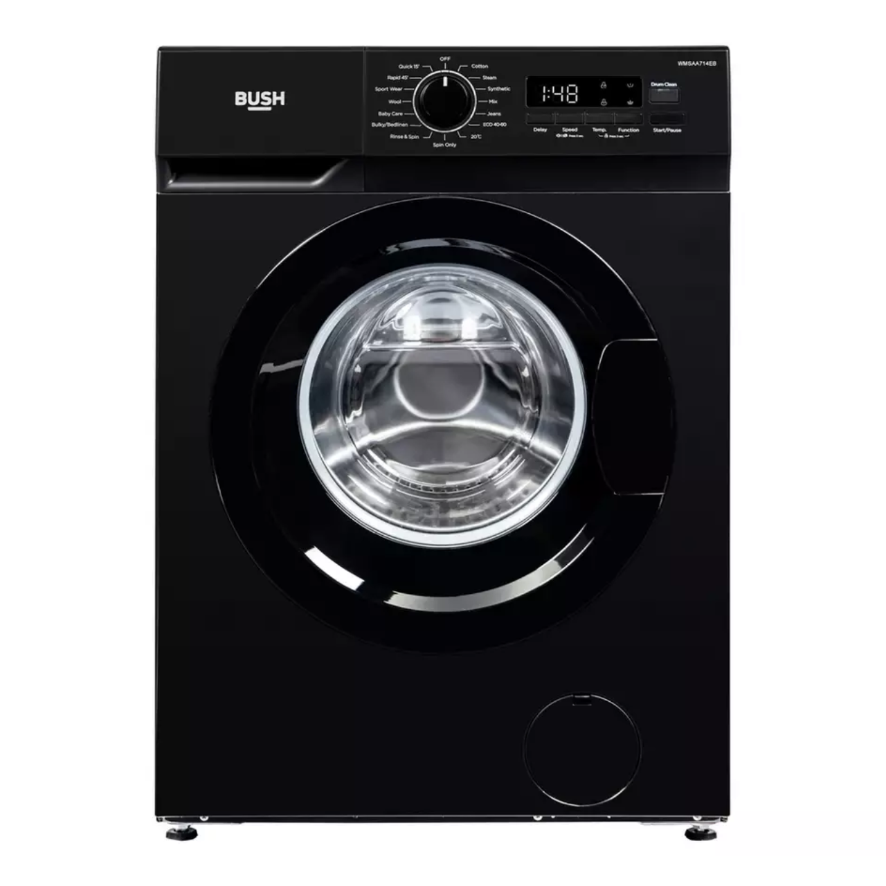 Bush WMSAA714EB 7KG 1400 Spin Washing Machine - Black - A Rated (EX-DISPLAY/B)