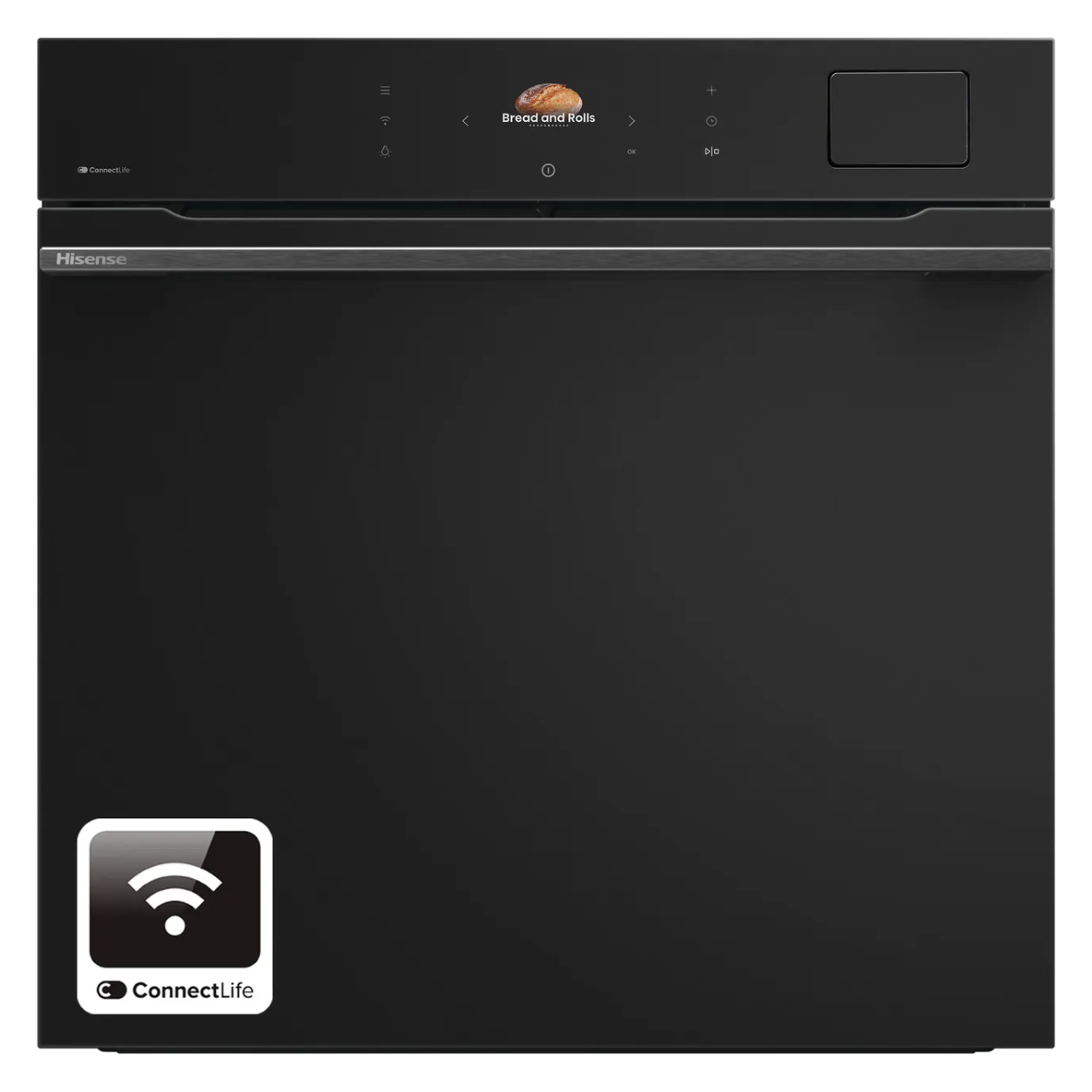 Hisense BAS6PH8BUKWF Wifi Connected Built In Electric Single Oven with Pyrolytic Cleaning - Black - A+ Rated (EX-DISPLAY/B)