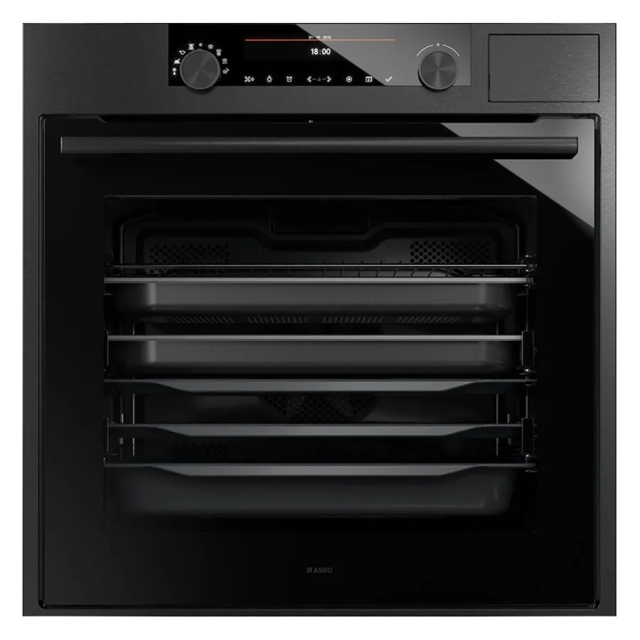 ASKO OCS8687B Built In Steam Combi Oven - Black Steel (EX-DISPLAY/A)