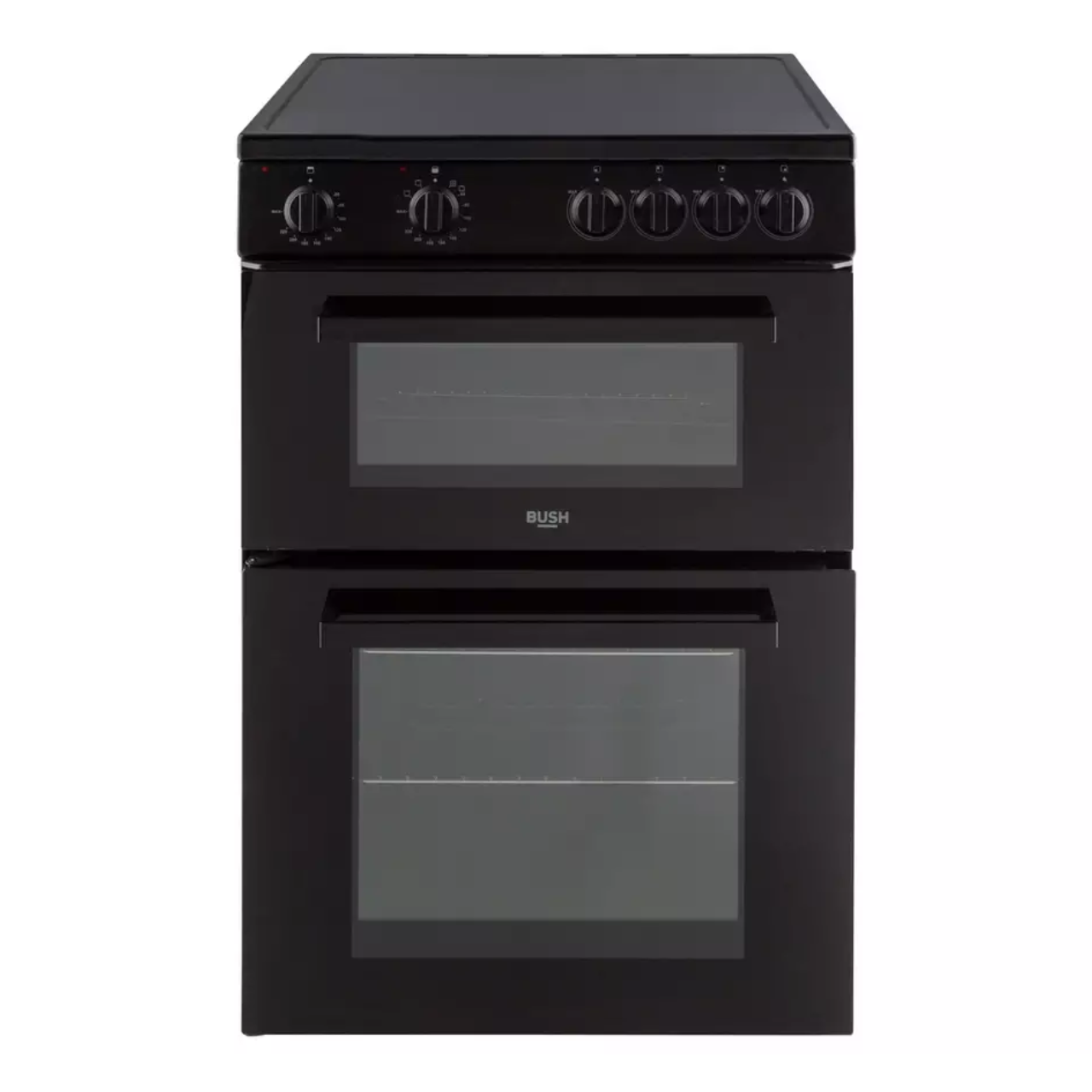 Bush B60TCBX 60cm Twin Cavity Electric Cooker - Black - A Rated (EX-DISPLAY/B)