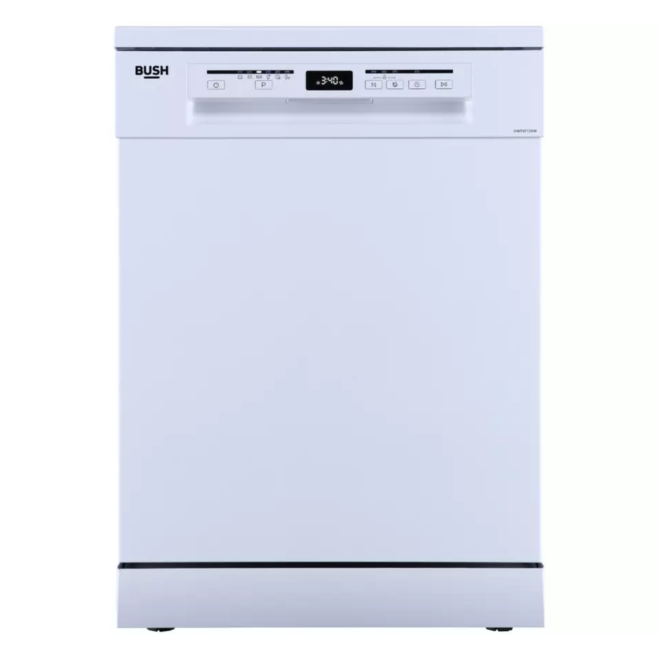 Bush DWFSE126W Full Size Dishwasher - White - E Rated  (EX-DISPLAY/C)