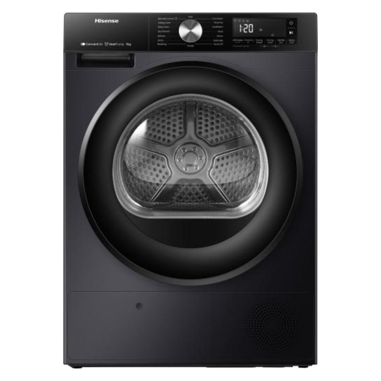 Hisense 3S Series DH3S902BB3 Wifi Connected 9Kg Heat Pump Tumble Dryer - Black - A+++ Rated (EX-DISPLAY/B)