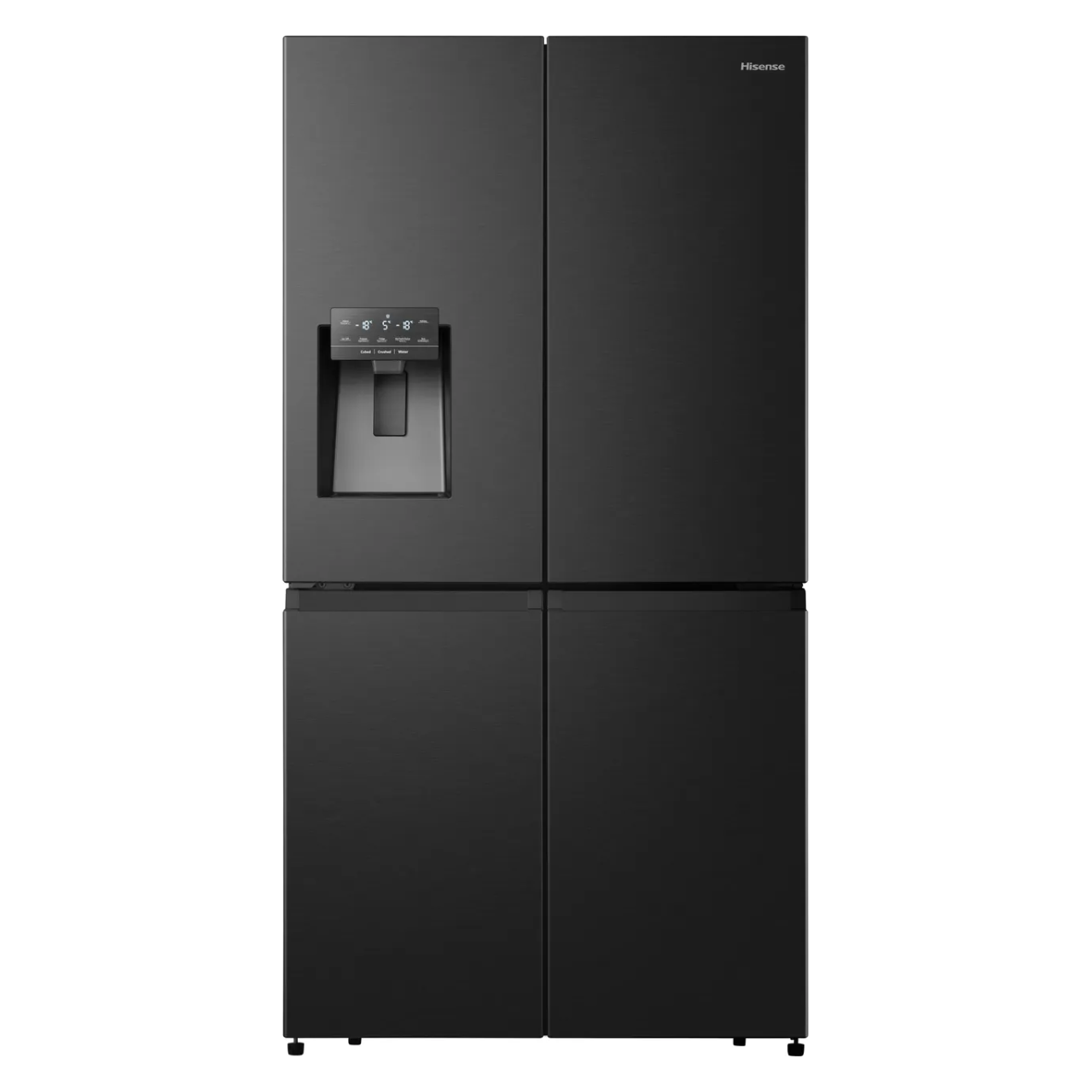 Hisense PureFlat RQ760N4SBFE Non-Plumbed Total No Frost American Fridge Freezer - Black Stainless Steel - E Rated (EX-DISPLAY/B)