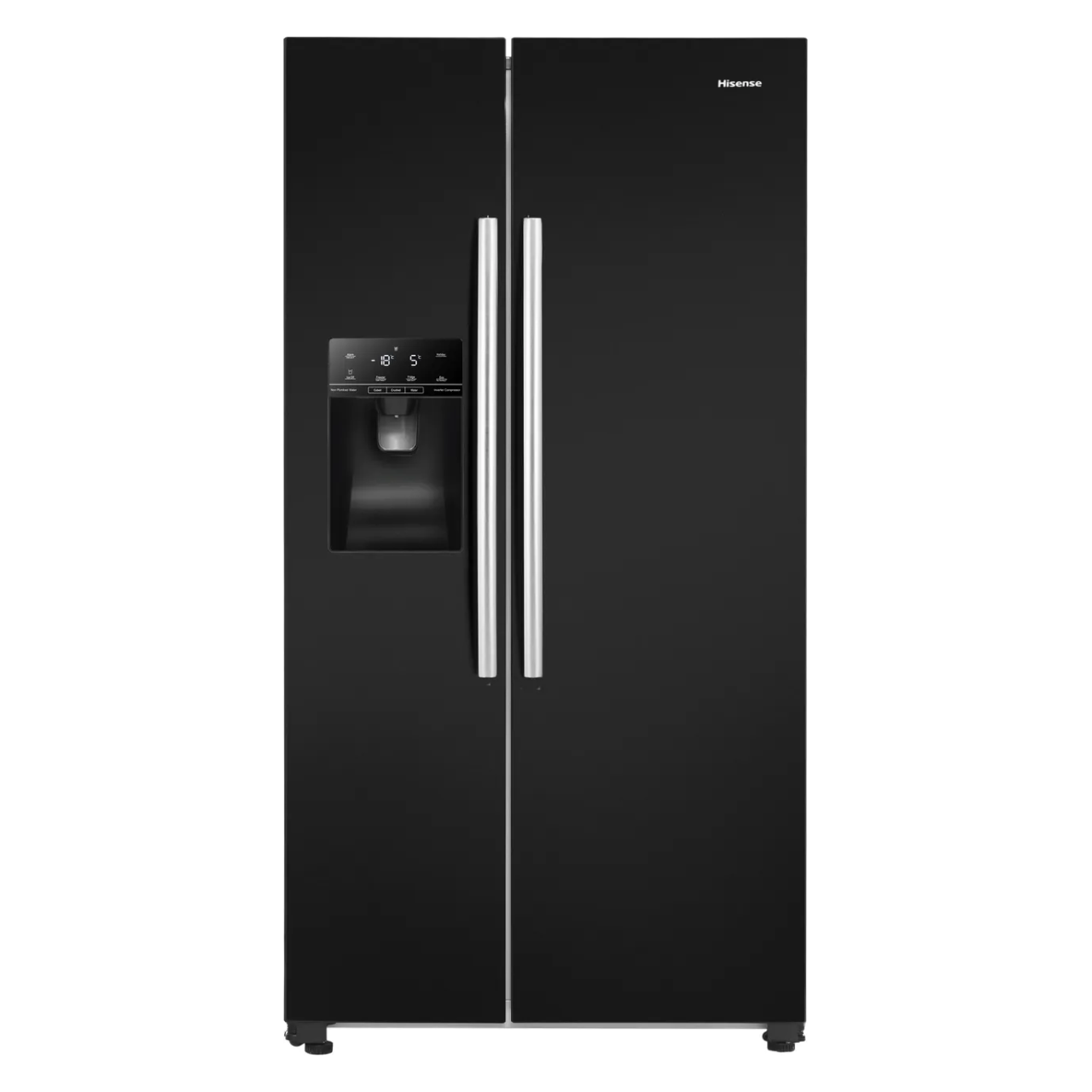 Hisense RS694N4IBE Plumbed Total No Frost American Fridge Freezer - Black - E Rated (EX-DISPLAY/B)