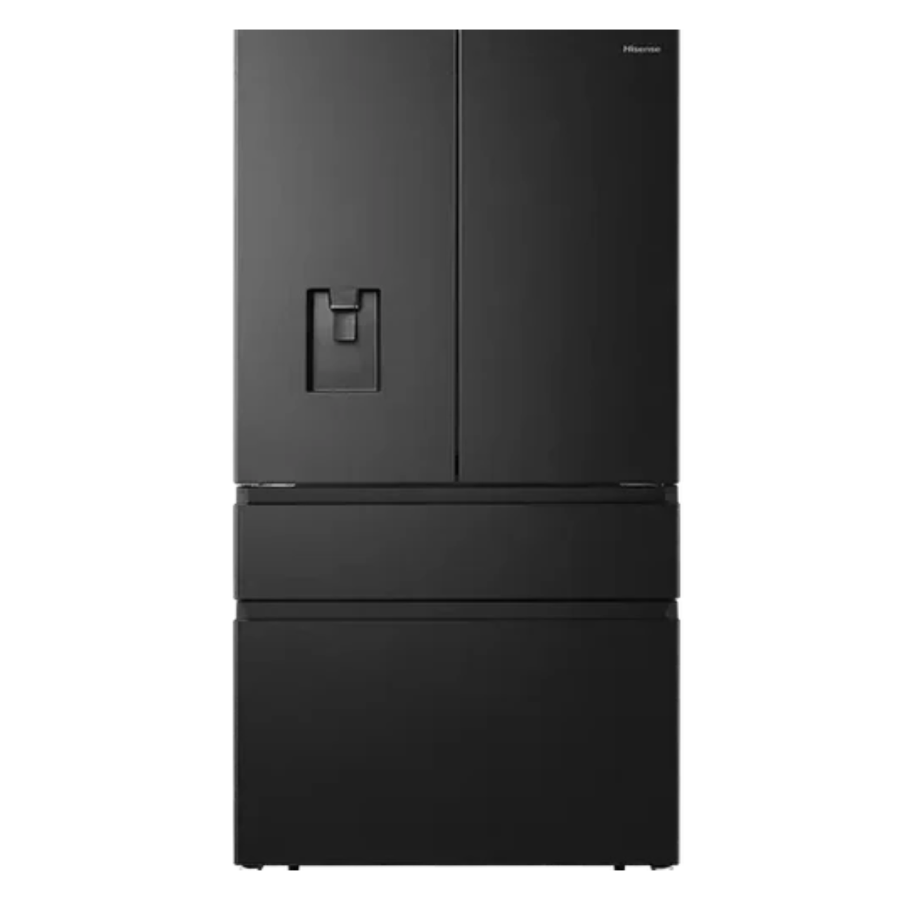 Hisense PureFlat RF749N4SWFE Non-Plumbed Frost Free American Fridge Freezer - Black / Stainless Steel (EX-DISPLAY/B)