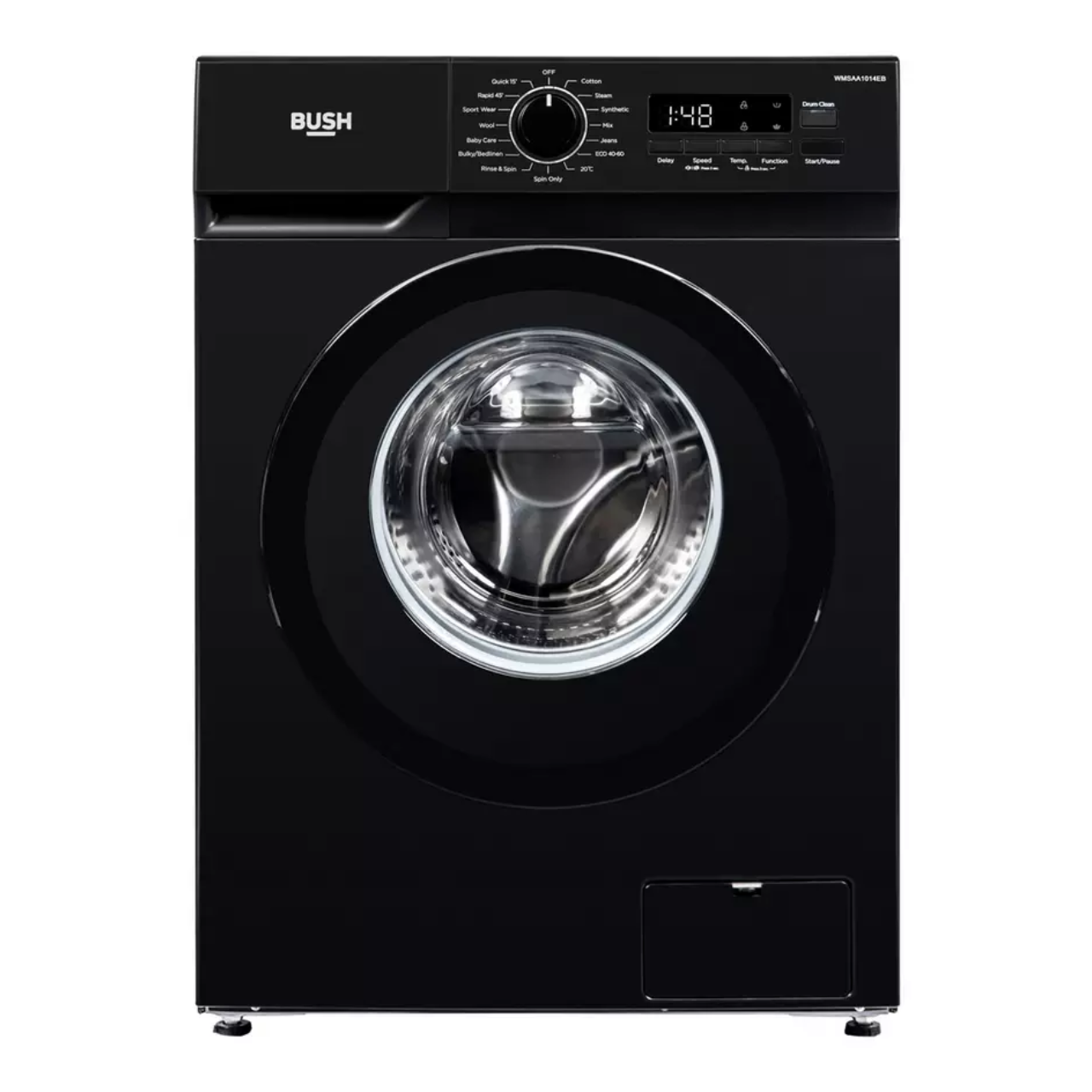 Bush WMSAA1014EB 10KG 1400 Spin Washing Machine - Black - A Rated (EX-DISPLAY/C)