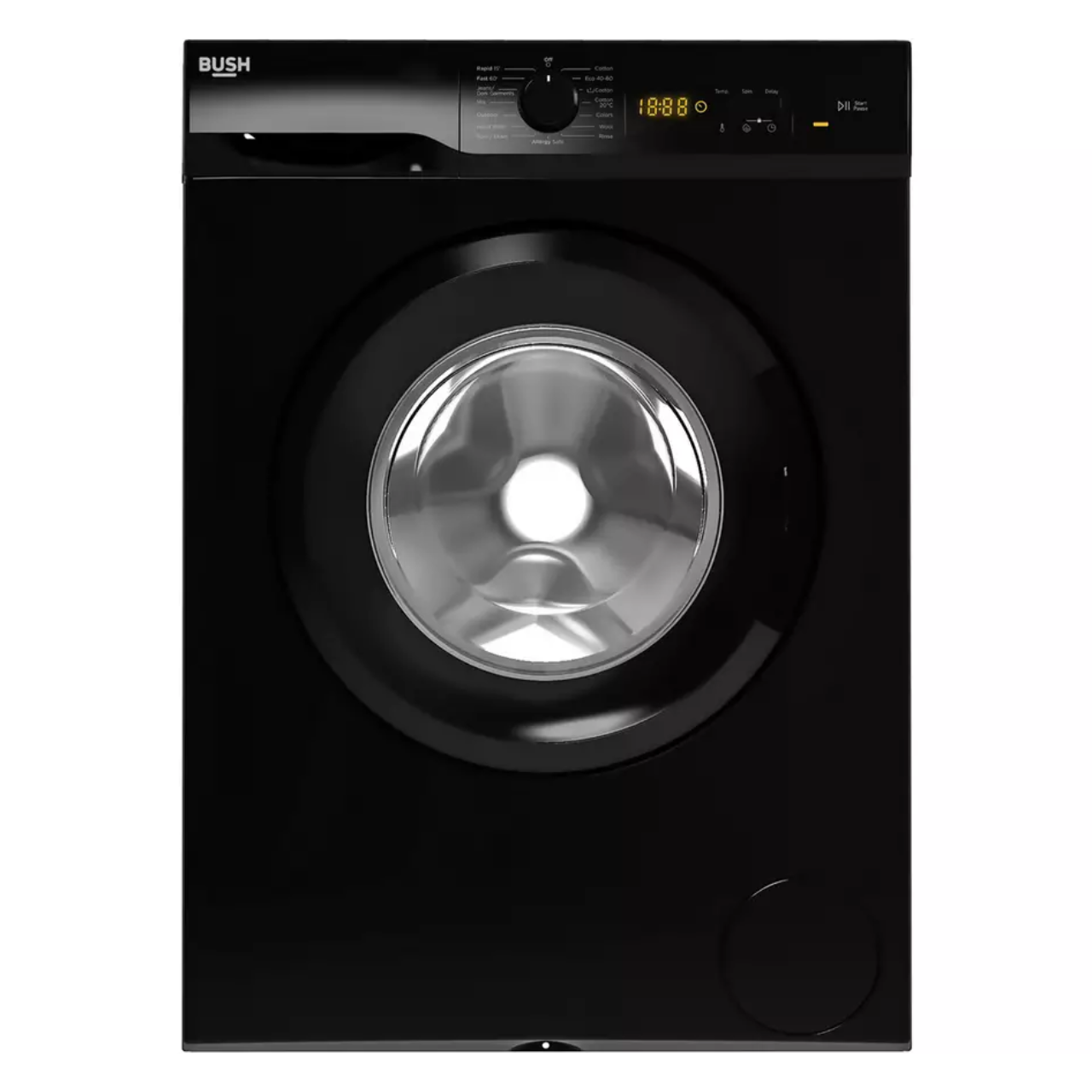 Bush WMT0712EB 7KG 1200 Spin Washing Machine - Black- A Rated (EX-DISPLAY/B)