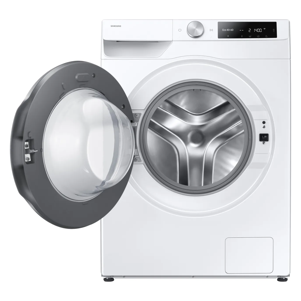 Samsung Series 6+ AI Energy AutoDose™ WW90DG6U85LEU1 9kg WiFi Connected Washing Machine with 1400 rpm - White - A Rated (EX-DISPLAY/C))