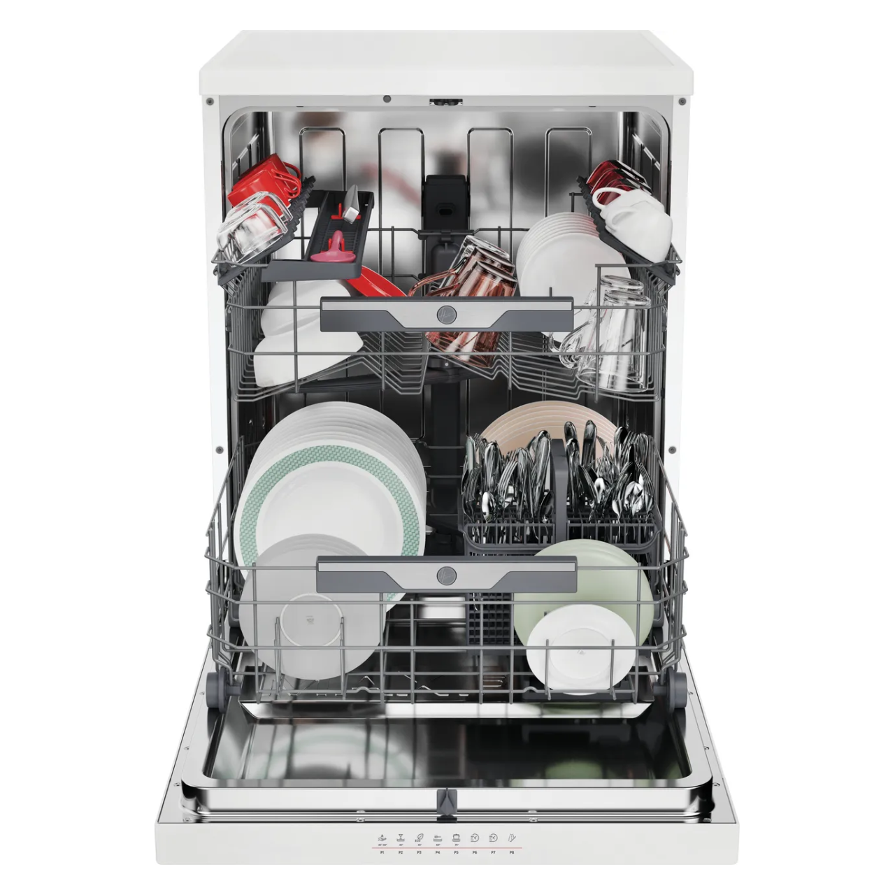 Hoover H-DISH 500 HF 4B7F0W-80 Wifi Connected Full Size Dishwasher - White - B Rated (EX-DISPLAY/B)