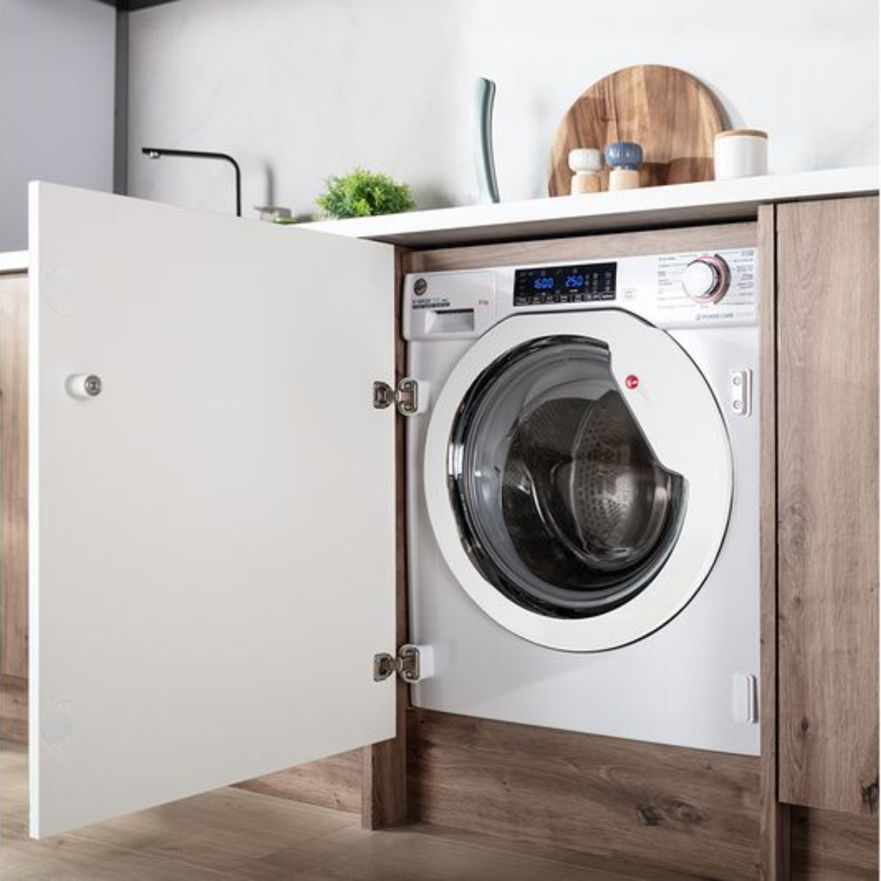 HOOVER H-Wash 300 Pro HBWOS69TAME-80 Integrated 9 kg 1600 Spin Washing Machine - White - A Rated (EX-DISPLAY/B)