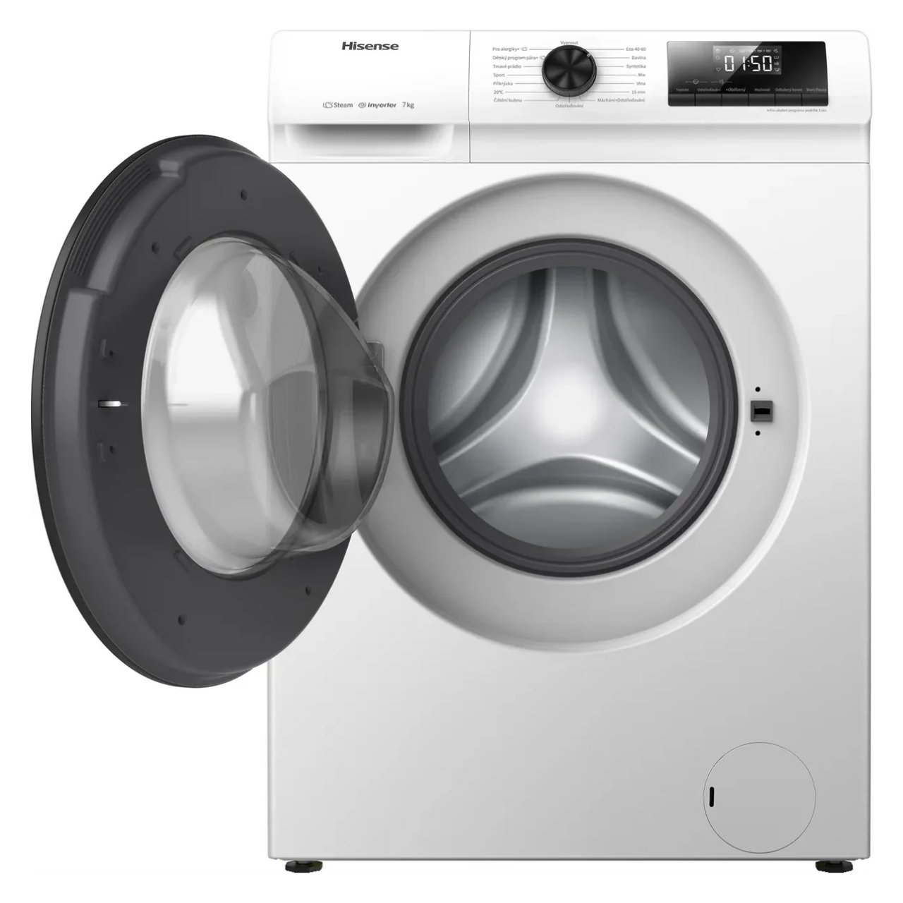 Hisense 1 Series WFQP7012EVM 7kg Washing Machine with 1200 rpm - White (EX-DISPLAY/A)