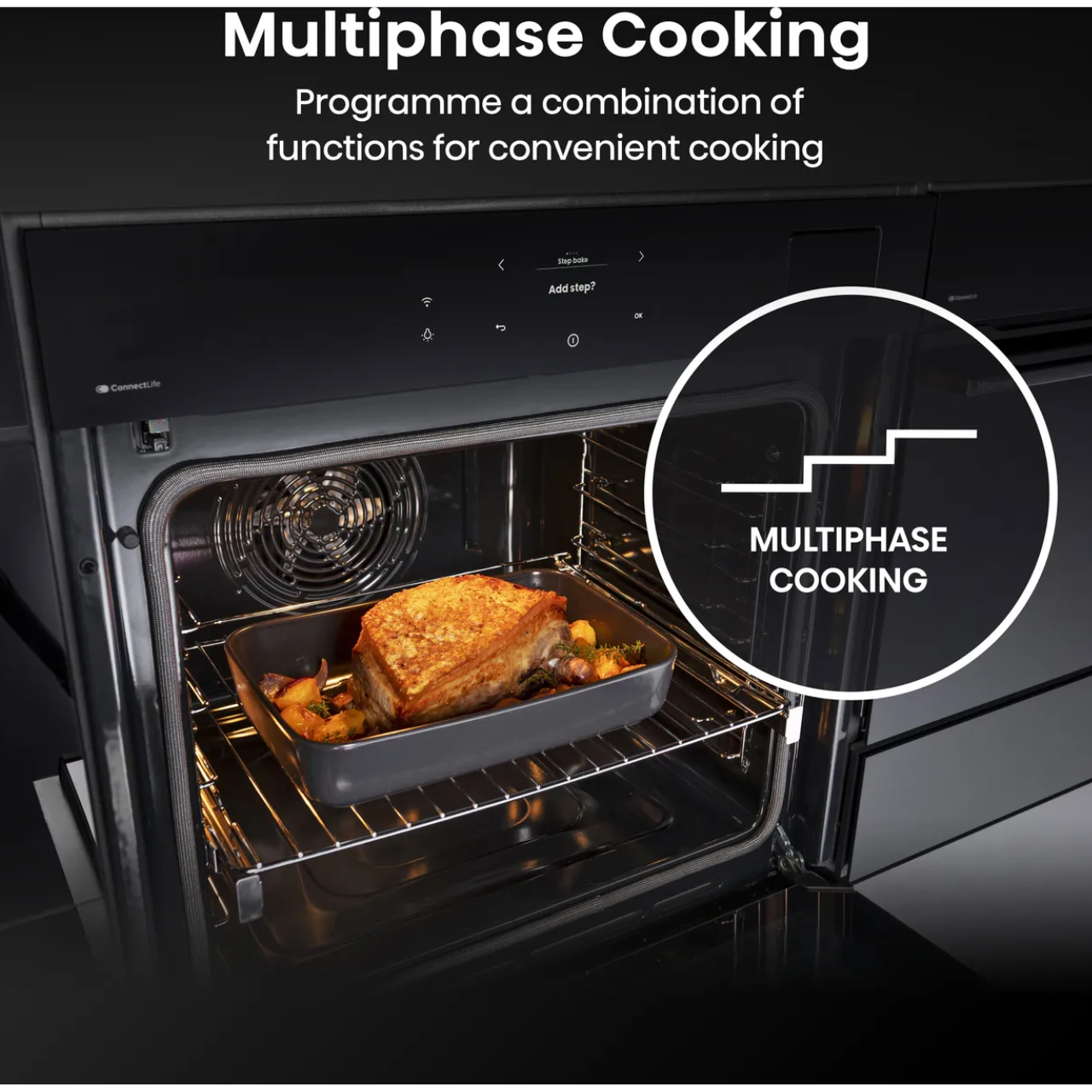 Hisense BAS6PH8BUKWF Wifi Connected Built In Electric Single Oven with Pyrolytic Cleaning - Black - A+ Rated (EX-DISPLAY/B)