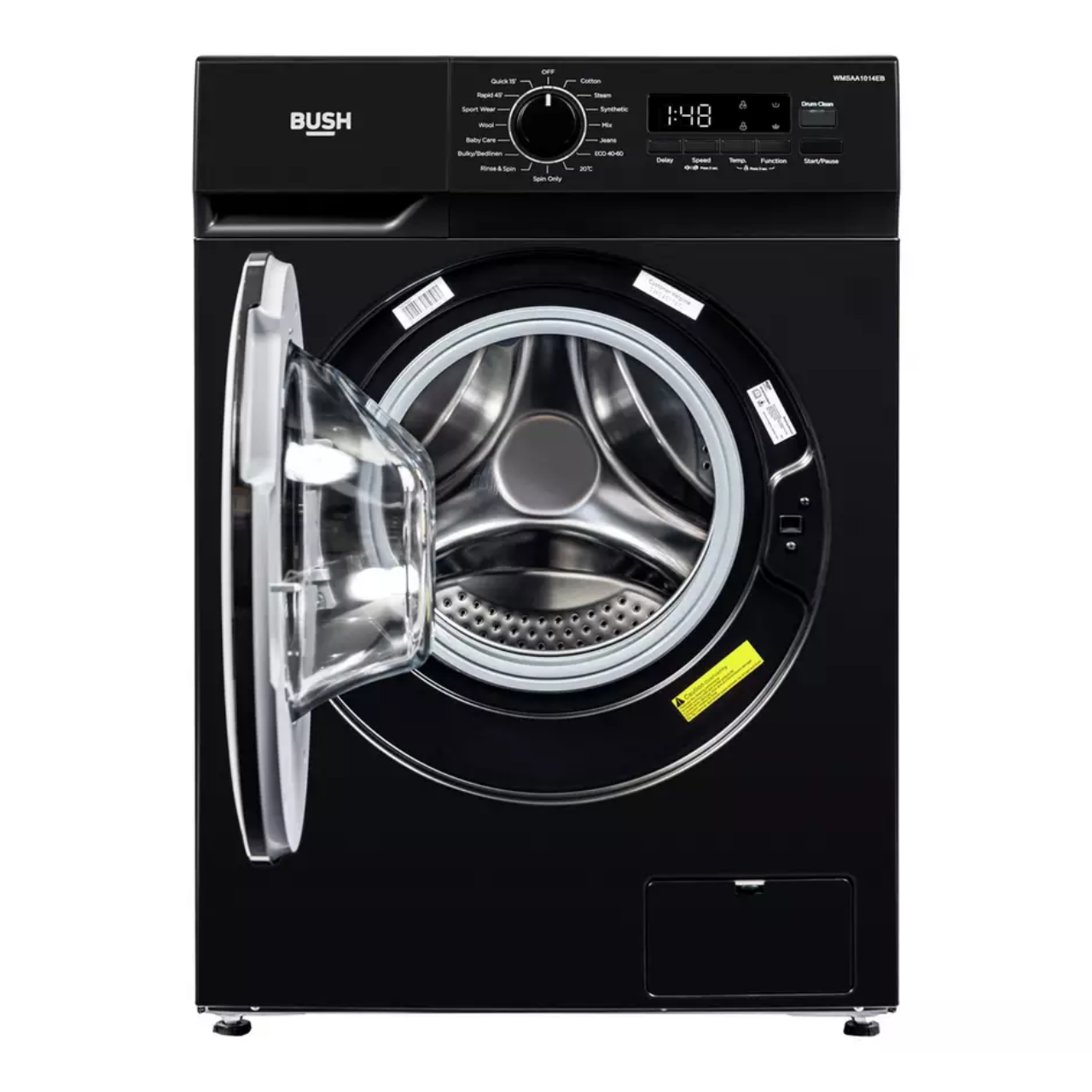 Bush WMSAA1014EB 10KG 1400 Spin Washing Machine - Black - A Rated (EX-DISPLAY/C)
