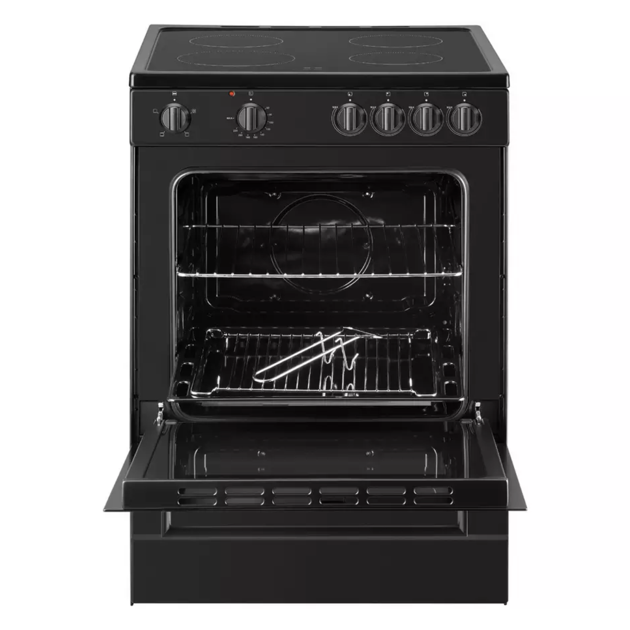 Bush B60SCBX 60cm Single Cavity Electric Cooker - Black - A Rated (EX-DISPLAY/B)