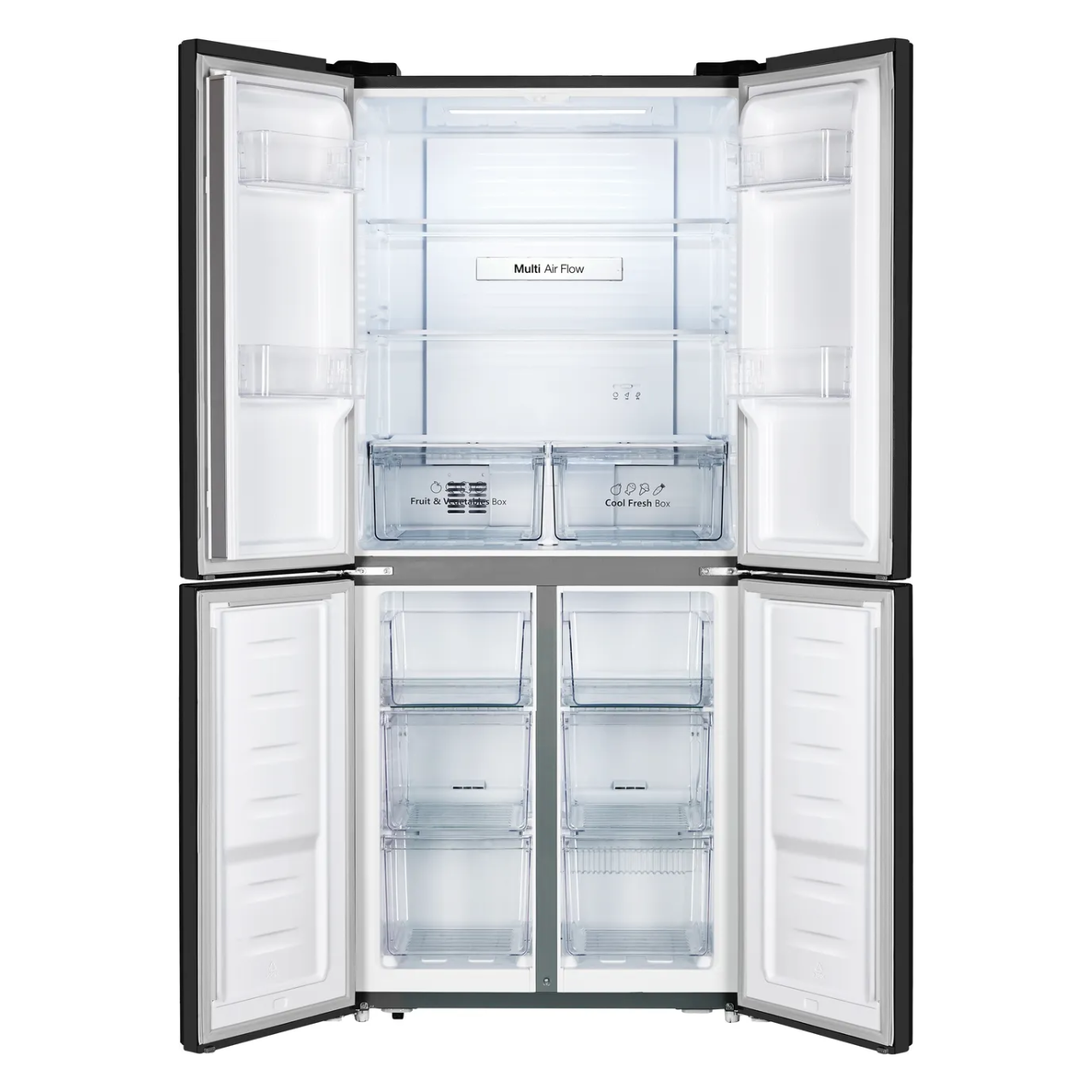 Fridgemaster MQ79394EB Total No Frost American Fridge Freezer - Black (EX-DISPLAY/B)