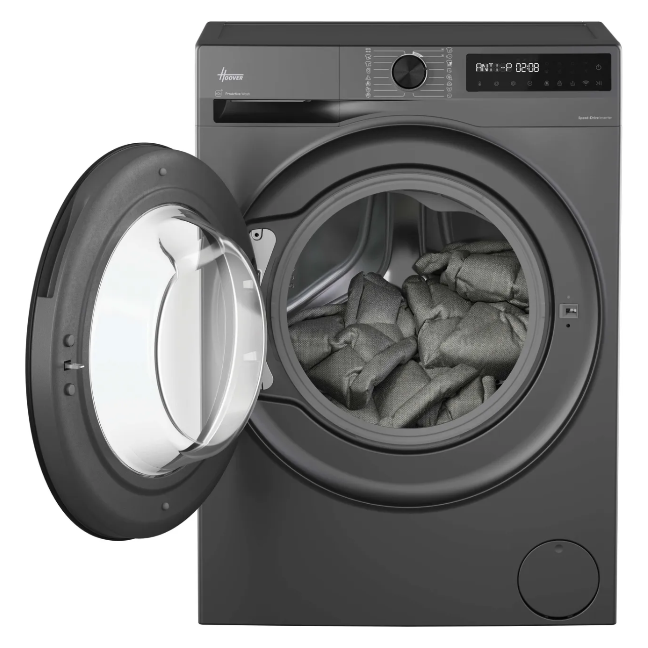 Hoover Pro Wash Series 3 HBR 49SBL8G-80 9kg WiFi Connected Washing Machine with 1400 rpm - Graphite - A Rated (EX-DISPLAY/B)