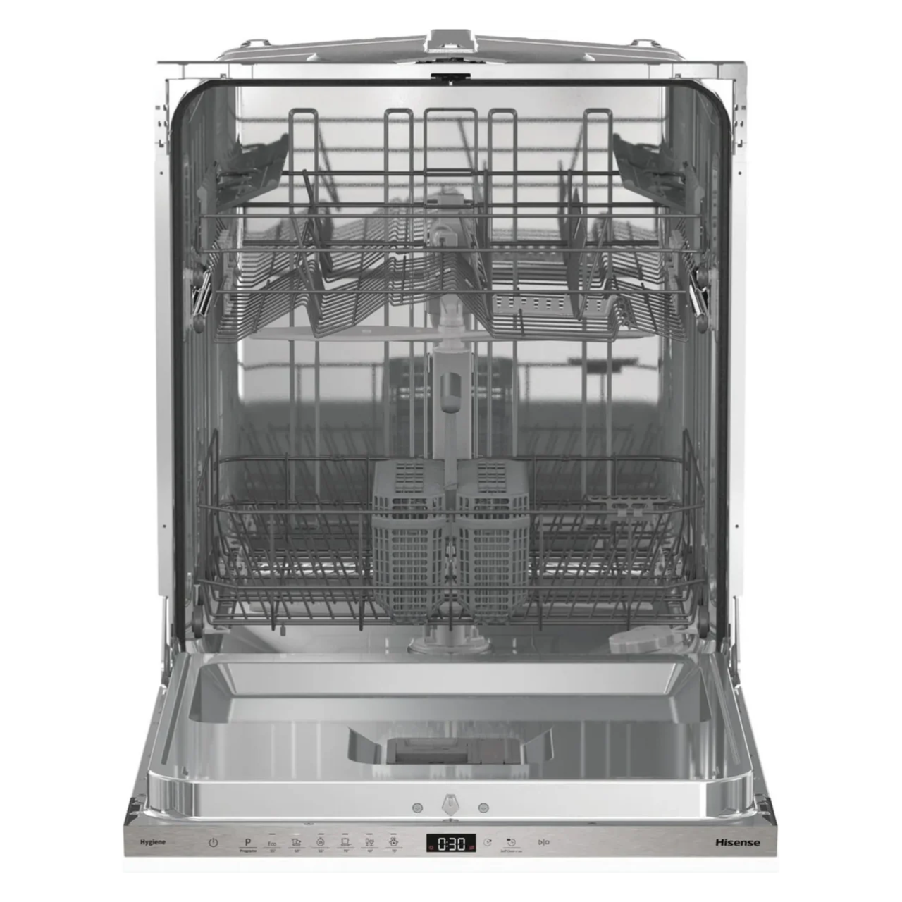 Hisense HV642E90UK Fully Integrated Standard Dishwasher - Stainless Steel Control Panel (EX-DISPLAY/A)